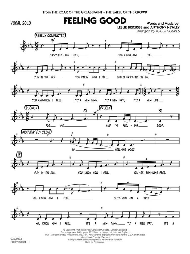 Feeling Good (Vocal Solo/Jazz Ens)